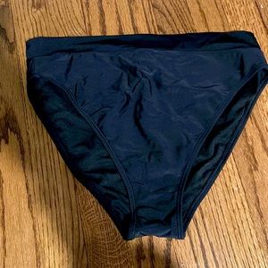 Black high waisted swim bottoms women never worn